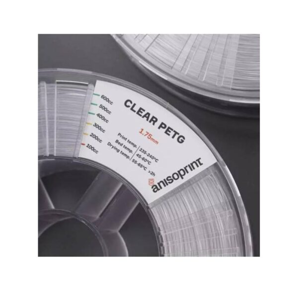 Le filament Anisoprint Clear PETG 750g 1,75mm