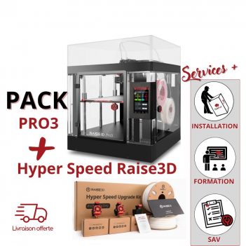 Pack Hyper Speed Raise3D - Imprimante 3D Pro3