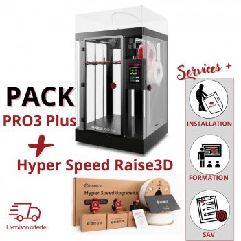 Pack Hyper Speed Raise3D - Imprimante 3D Pro3 plus