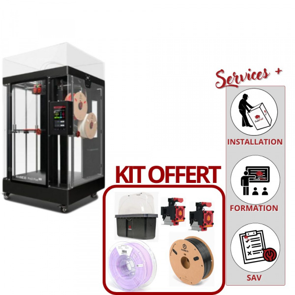 raise3d pro3 plus + kit accessoires offert
