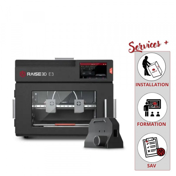 Imprimante 3D Raise3D E3 avec extrudeuse IDEX